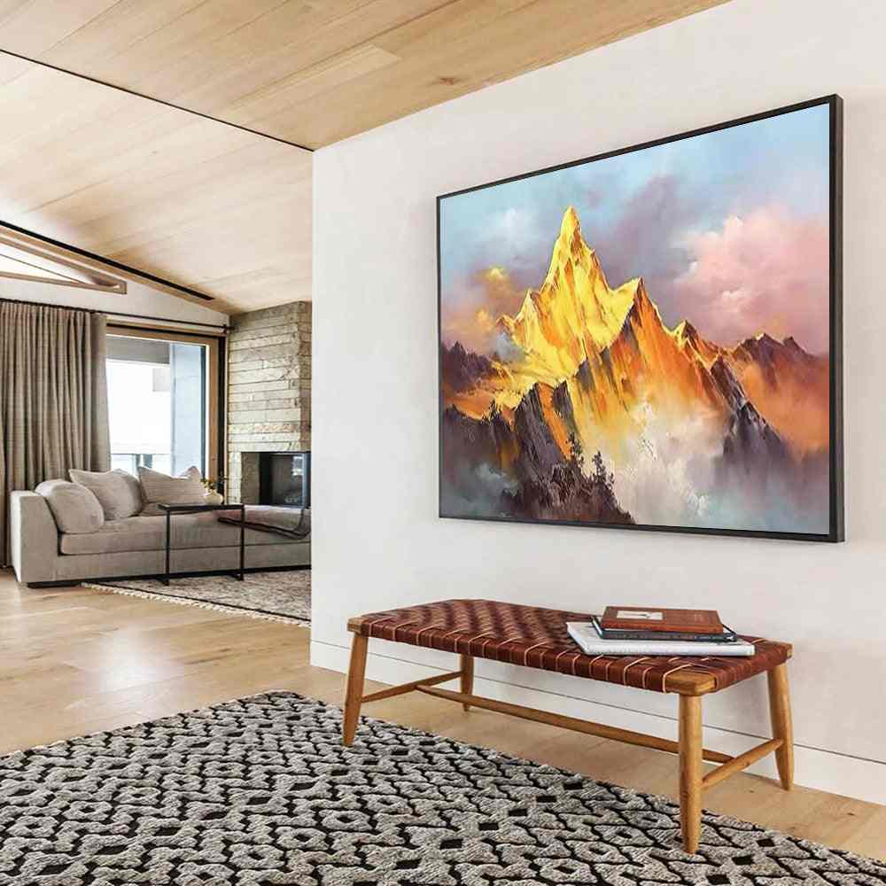 mountain sunset dramatic glow design 5